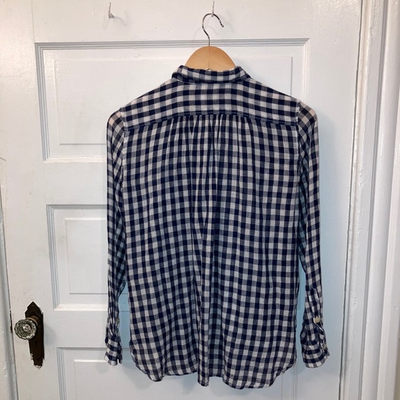 Denim & Supply Ralph Lauren Navy Plaid Shirt​ - Picture 8 of 10